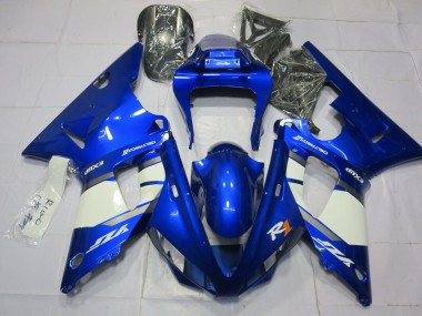 00-01 Azul & Blanco Yamaha R1 Carenados Moto