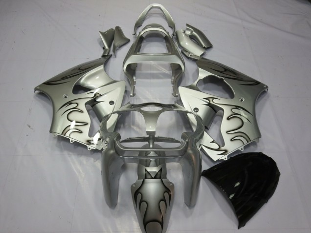 00-02 Plata Llama Kawasaki ZX6R Carenados Moto