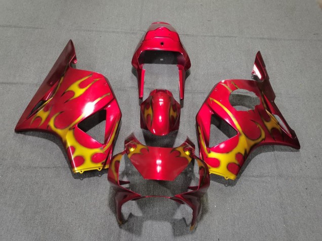 02-03 Estilo Rojo & Dorado Honda CBR954RR Carenados Moto