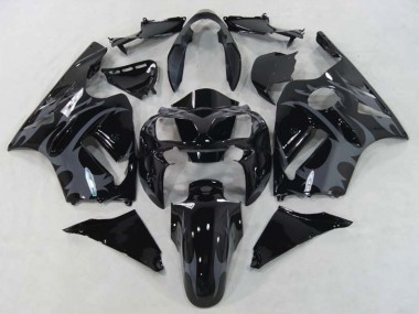 02-05 Negro Guerrero Kawasaki ZX12R Carenados Moto