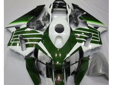 03-04 Desvanecimiento Blanco Brillante & Verde Honda CBR600RR Carenados Moto