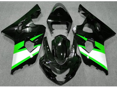 04-05 Negro Brillante & Verde Suzuki GSXR 600-750 Carenados Moto