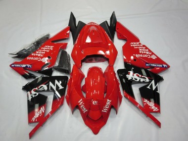 04-05 Rojo West Kawasaki ZX10R Carenados Moto