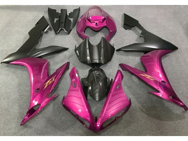 04-06 Estilo Rosa Intenso & Fibra De Carbono Yamaha R1 Carenados Moto