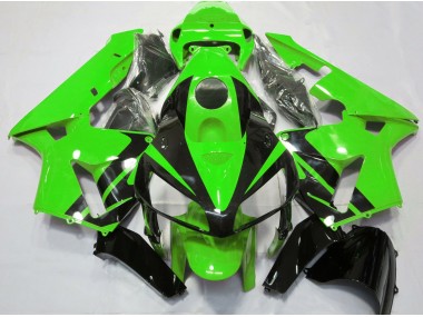 05-06 Diseño Verde & Negro Brillante Honda CBR600RR Carenados Moto