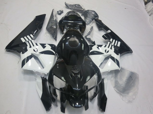 05-06 Negro Brillante & Logotipo De Punisher Honda CBR600RR Carenados Moto