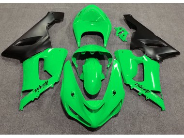 05-06 Verde Brillante Kawasaki ZX6R Carenados Moto