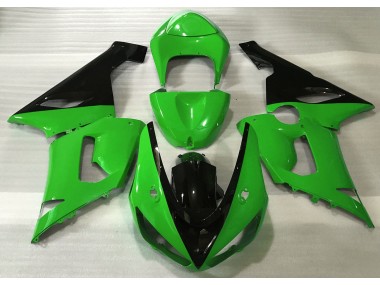 05-06 Verde Brillante & Negro Kawasaki ZX6R Carenados Moto