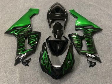 05-06 Verde Llama Kawasaki ZX6R Carenados Moto