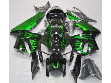 05-06 Verde Vibrante Llama Honda CBR600RR Carenados Moto