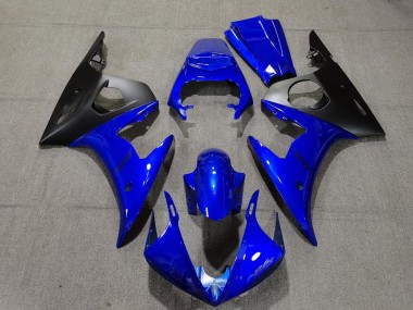 05 Brillante Azul & Negro Yamaha R6 Carenados Moto