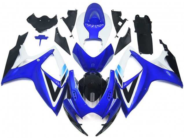 06-07 Estilo Azul Intenso & Azul Claro OEM Suzuki GSXR 600-750 Carenados Moto