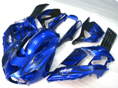 06-11 Llama Azul Kawasaki ZX14R Carenados Moto