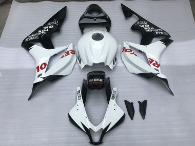 07-08 Blanco Brillo & Rojo Repsol Honda CBR600RR Carenados Moto