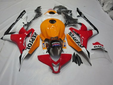 07-08 Naranja Claro & Blanco Repsol Honda CBR600RR Carenados Moto