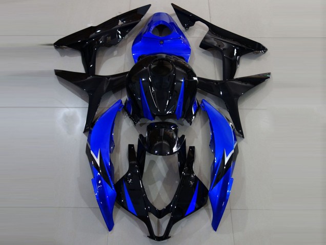 07-08 Negro Brillante & Azul Honda CBR600RR Carenados Moto