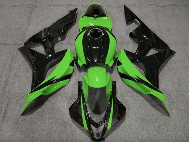 07-08 Negro Brillante & Verde Honda CBR600RR Carenados Moto