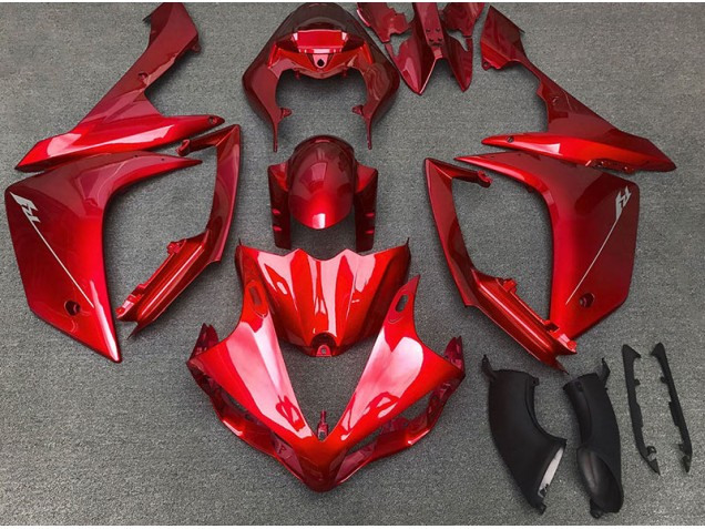 07-08 Rojo Brillante Yamaha R1 Carenados Moto