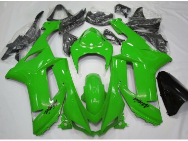 07-08 Verde Brillante Kawasaki ZX6R Carenados Moto