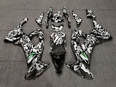 08-10 Camuflaje & Logotipo Verde Kawasaki ZX10R Carenados Moto