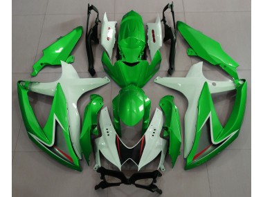 08-10 Verde Brillante & Blanco Suzuki GSXR 600-750 Carenados Moto