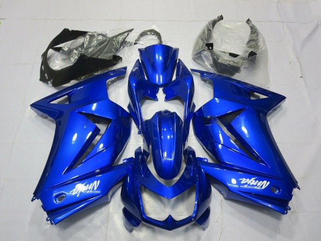 08-12 Azul Brillante Kawasaki Ninja 250 Carenados Moto