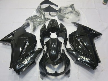 08-12 Negro Brillo Kawasaki Ninja 250 Carenados Moto