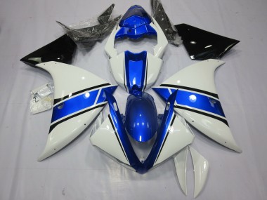 09-11 OEM Estilo Azul Blanco Yamaha R1 Carenados Moto