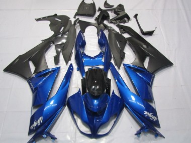 09-12 Azul Brillante Kawasaki ZX6R Carenados Moto