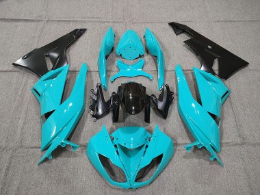 09-12 Azul Kawasaki ZX6R Carenados Moto