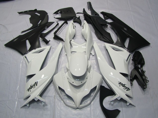 09-12 Blanco Brillante Kawasaki ZX6R Carenados Moto