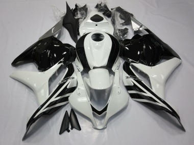 09-12 Blanco & Negro Brillante Honda CBR600RR Carenados Moto