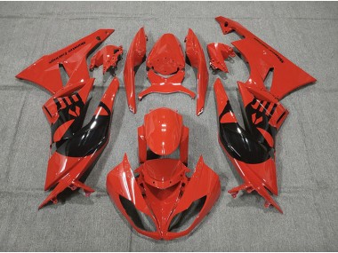 09-12 Castigador Rojo Kawasaki ZX6R Carenados Moto