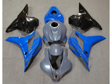 09-12 Doble Azul Sobre Gris Honda CBR600RR Carenados Moto