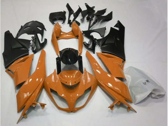 09-12 Naranja Brillante & Negro Kawasaki ZX6R Carenados Moto