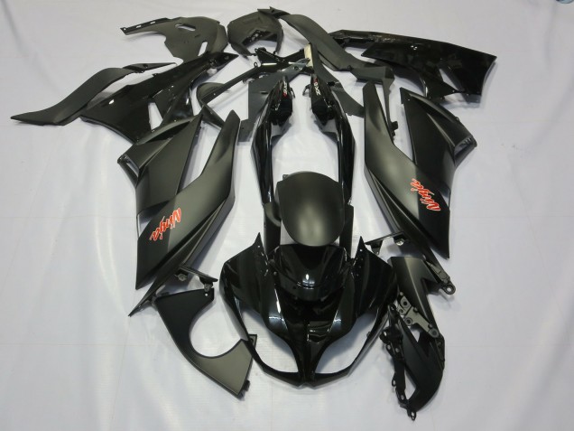 09-12 Negro Kawasaki ZX6R Carenados Moto