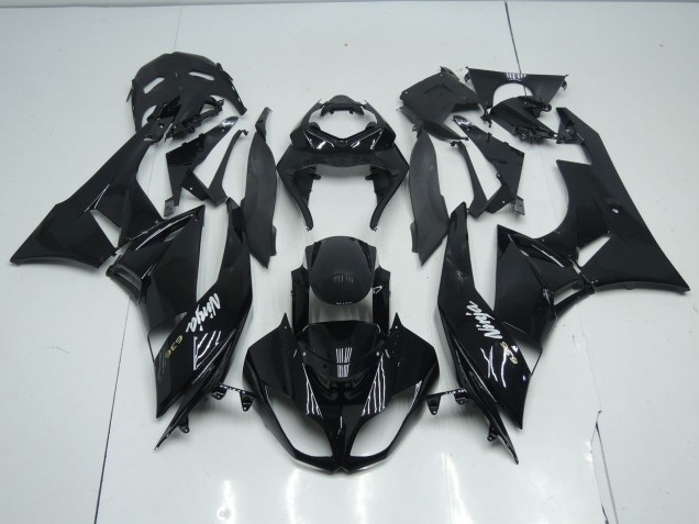 09-12 Negro Total Brillante Kawasaki ZX6R Carenados Moto