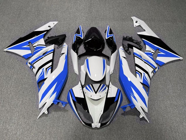 09-12 Zag Azul Blanco & Negro Kawasaki ZX6R Carenados Moto