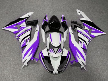 09-12 Zag Morado Blanco & Negro Kawasaki ZX6R Carenados Moto