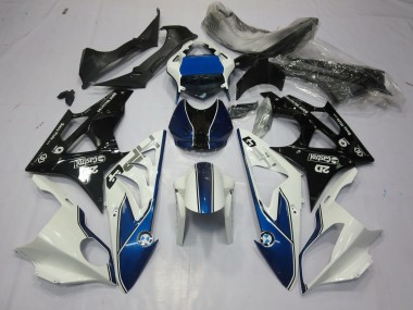 09-14 Alienígena Azul & Blanco BMW S1000RR Carenados Moto