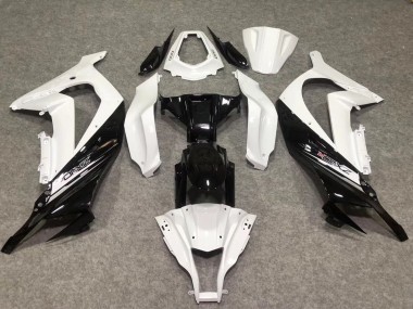 11-15 Blanco Brillo / Negro Kawasaki ZX10R Carenados Moto