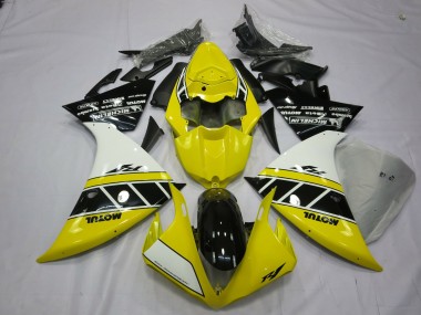 12-14 Amarillo & Blanco Yamaha R1 Carenados Moto