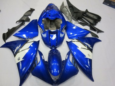 12-14 Azul & Blanco Yamaha R1 Carenados Moto