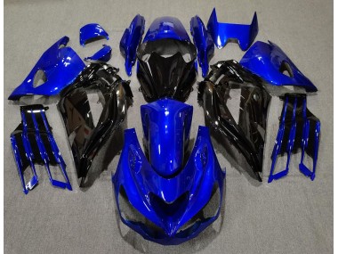 12-21 Azul Brillante & Negro Kawasaki ZX14R Carenados Moto