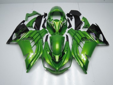 12-21 Verde Llama Kawasaki ZX14R Carenados Moto