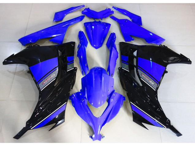 13-18 Azul Medianoche & Negro Kawasaki Ninja 300 Carenados Moto