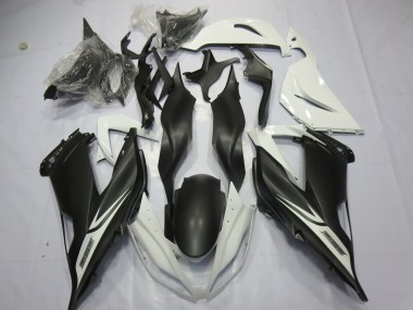 13-18 Blanco Negro Mate Kawasaki ZX6R Carenados Moto