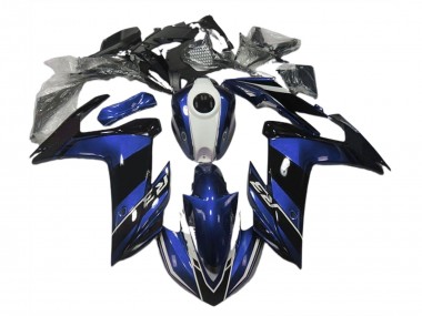 15-18 Azul & Negro Brillante Yamaha R3 Carenados Moto