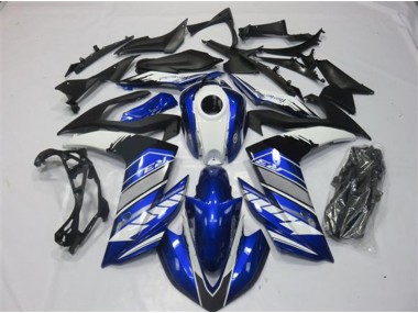 15-18 Azul & Plata Yamaha R3 Carenados Moto