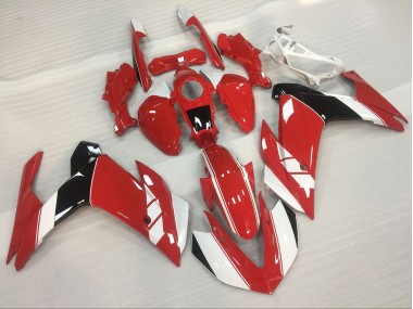 15-18 Brillo Rojo & Blanco Yamaha R3 Carenados Moto